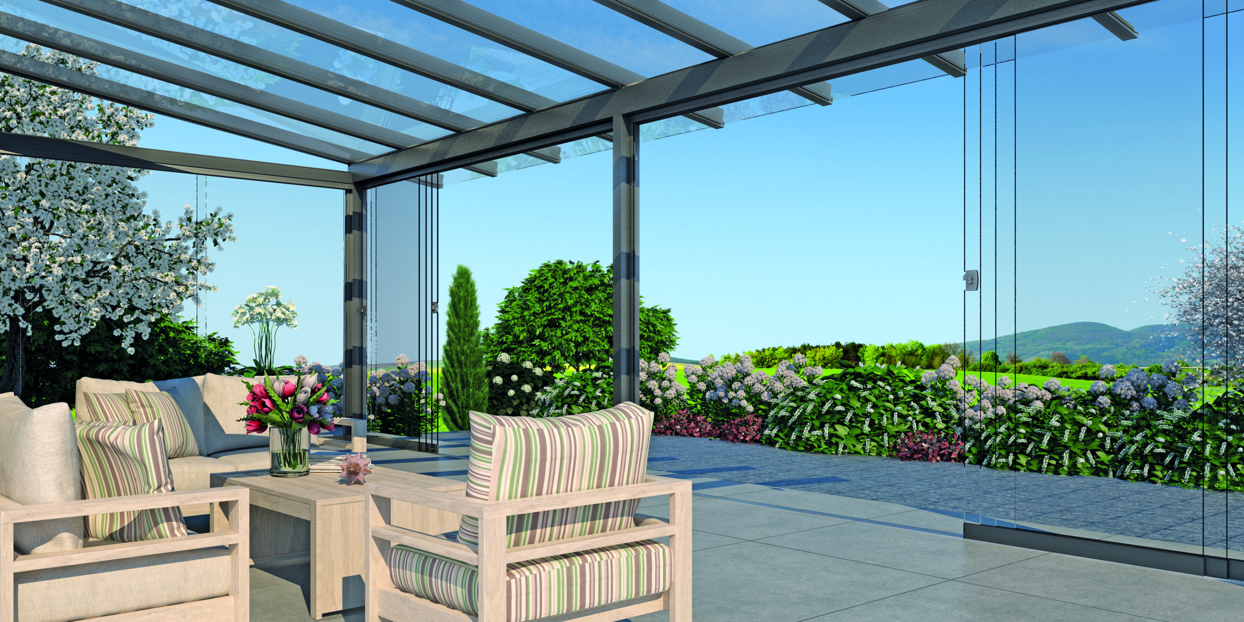 Terra Glide Glasschiebewand